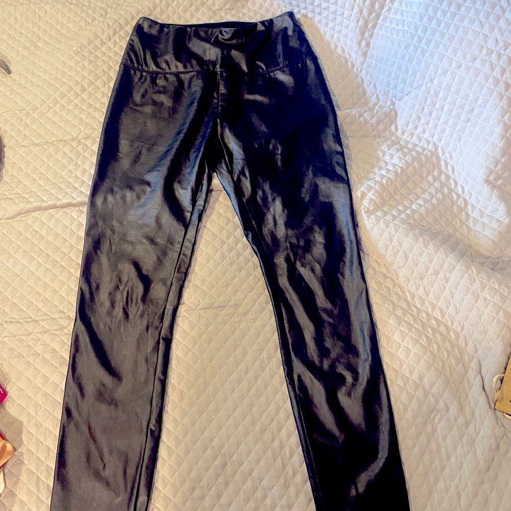Faux leather leggings